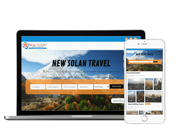 tour and travel website design service